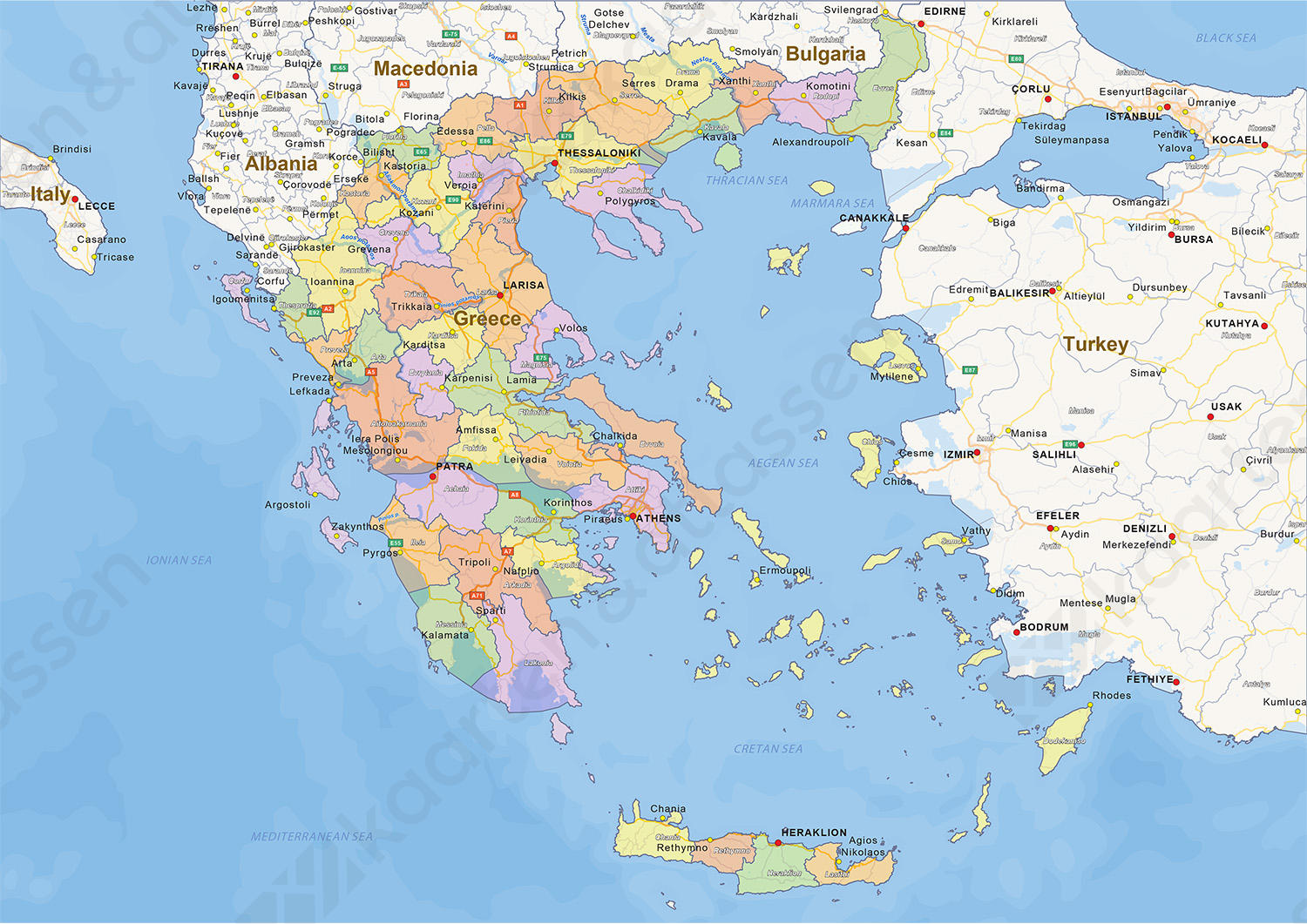 Oude Griekse Regio Nu Turkije