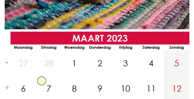 Kalender 2023 Maart April Calendarena - Hoeveel Dagen Tot 23 Maart