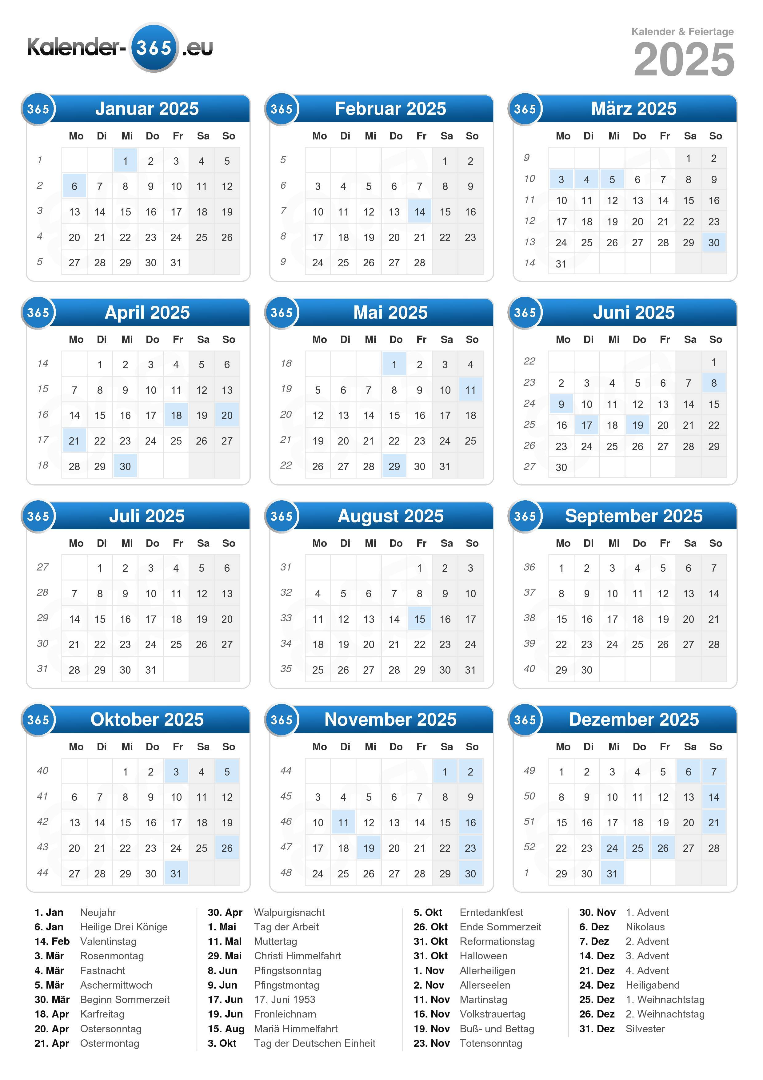 Kalender Schooljaar 2024 En 2025
