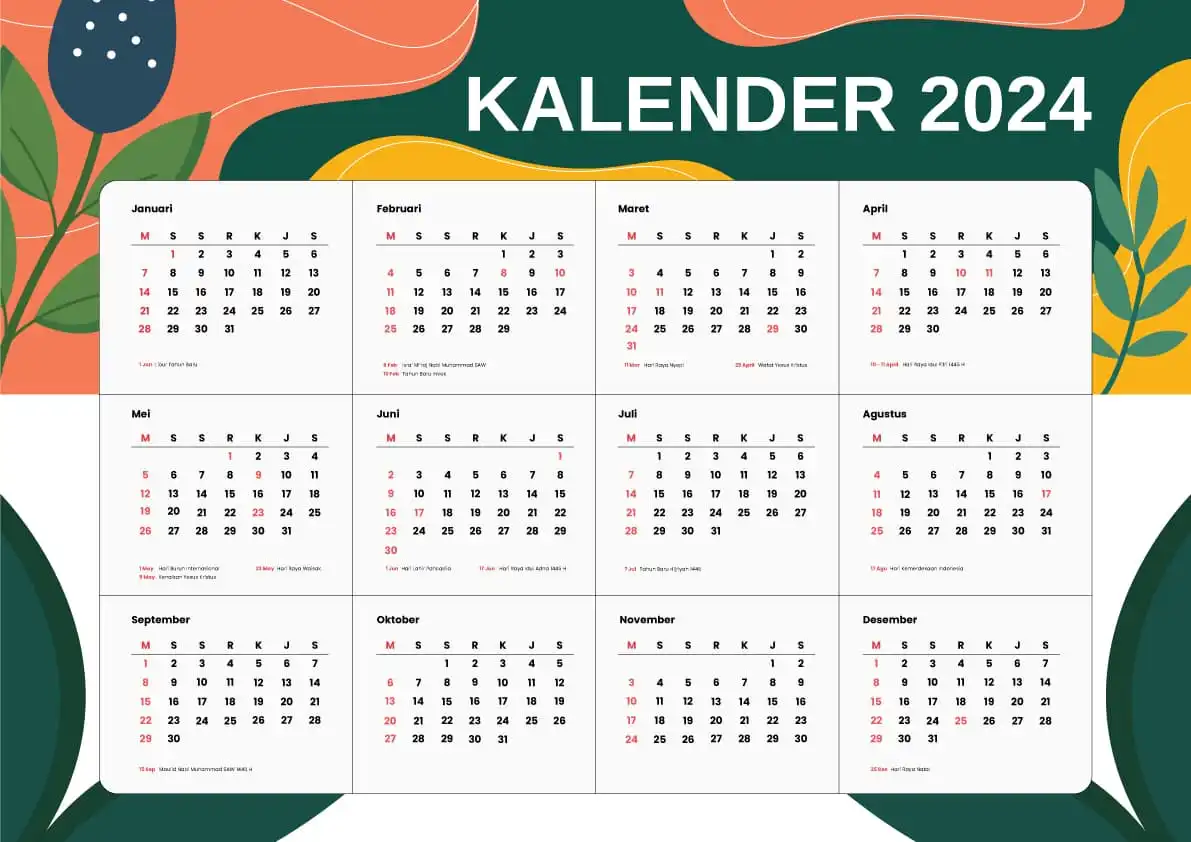 Kalender - Kalender December 2023 Januari 2024