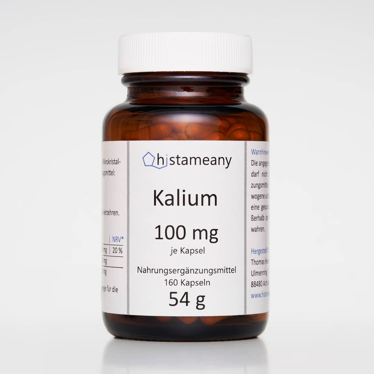 Kalium (160 Kapseln) | Histameany - Kalium En Fosfor Voor Planten