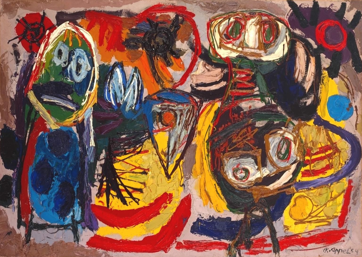 Karel Apel. El Grupo CoBrA se forma en París en 1948 por artistas de - Wat Kost Een Karel Appel