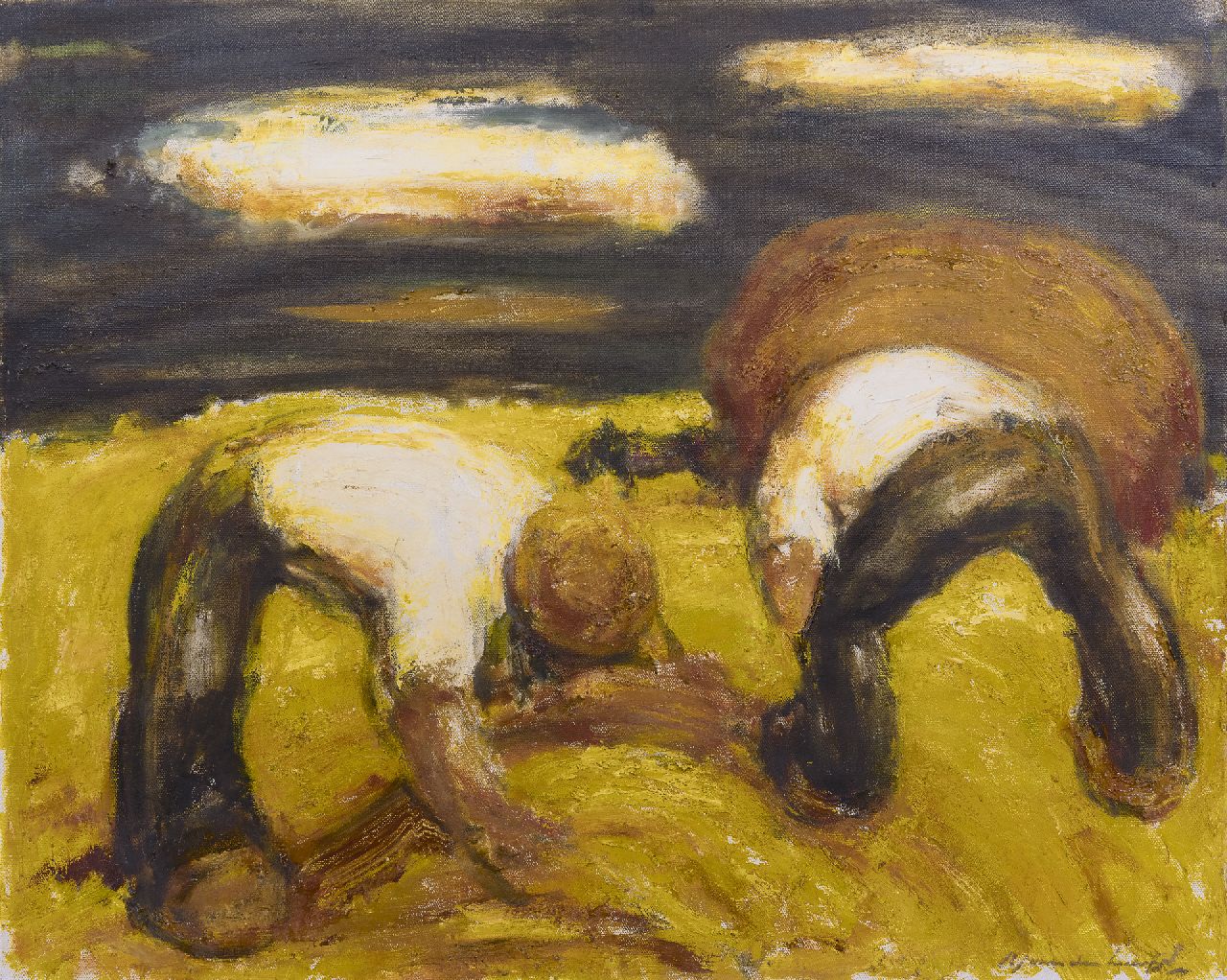 Karel Jan van den Heuvel | Paintings prev. for Sale | Harvest - Jan Van Den Heuvel Overleden