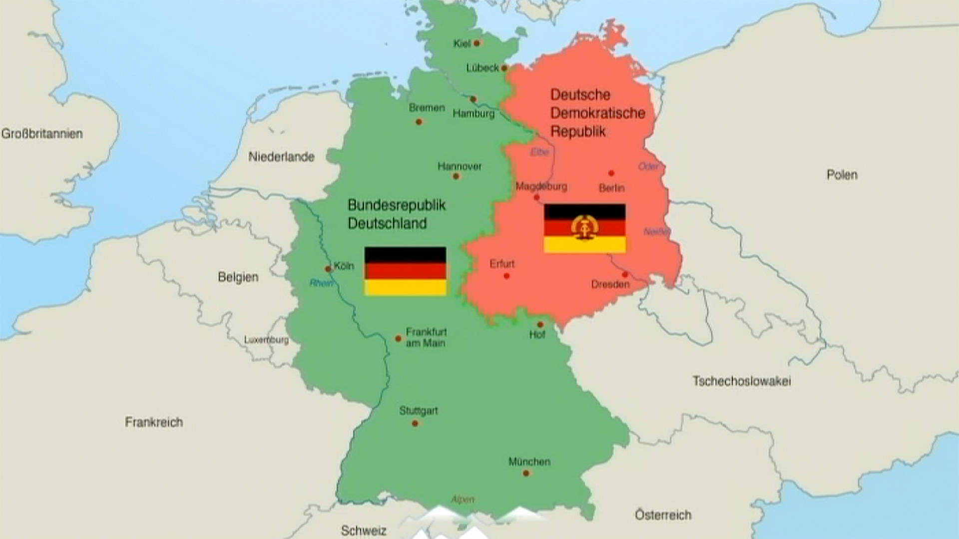 Karte Wiedervereinigung Deutschland - Hoe Lang Bestond De Ddr