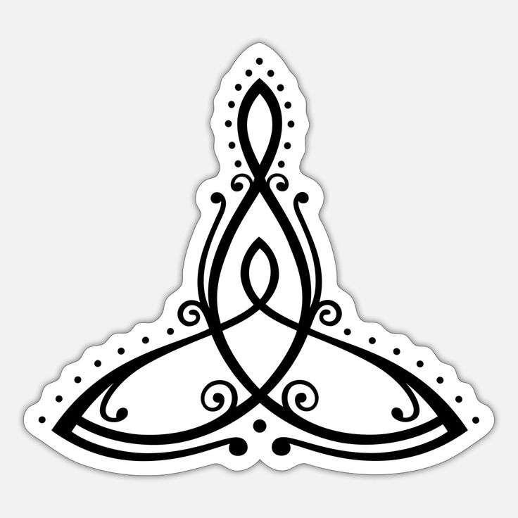 'Keltisch symbool, moeder met kind.' Sticker | Spreadshirt | Rune - Keltische Symbolen Tattoo Eeuwige Verbondenheid