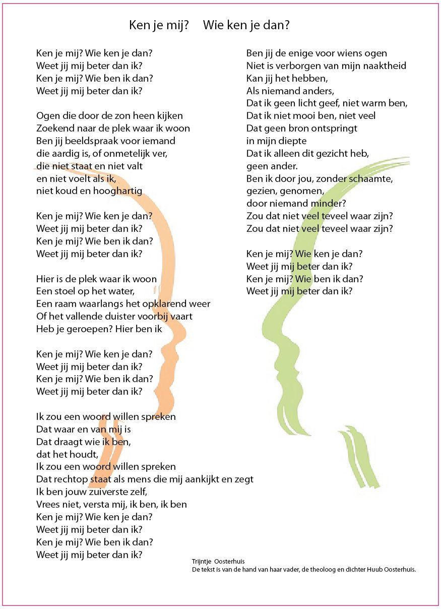 Ken je mij? Wie ken je dan? - Huub Oosterhuis - Wie Schreef Het Boek Karakter