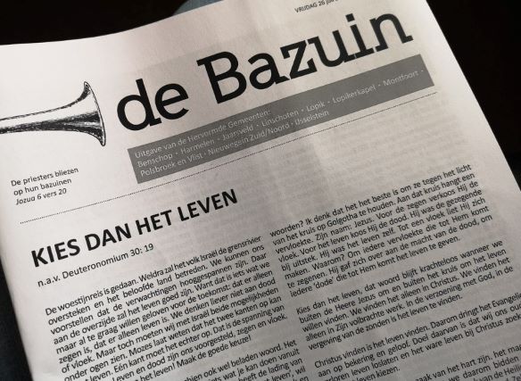 Kerkblad de Bazuin – Hervormd Jaarsveld - Ds J De Wit Jaarsveld