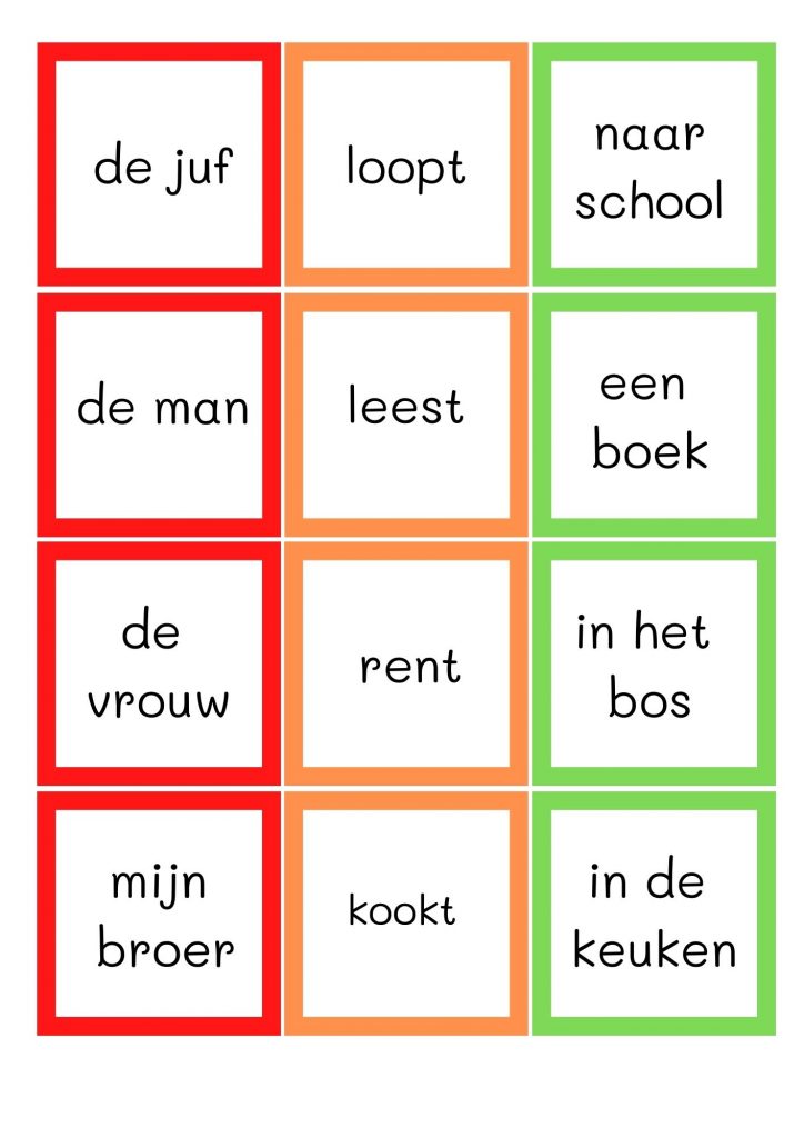Kern 10 - Woorden Met De Volgende Letters
