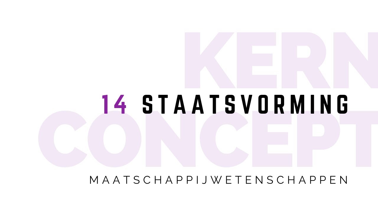 Kernconcept staatsvorming maatschappijwetenschappen - YouTube - Het Begin Van Staatsvorming En Centralisatie.
