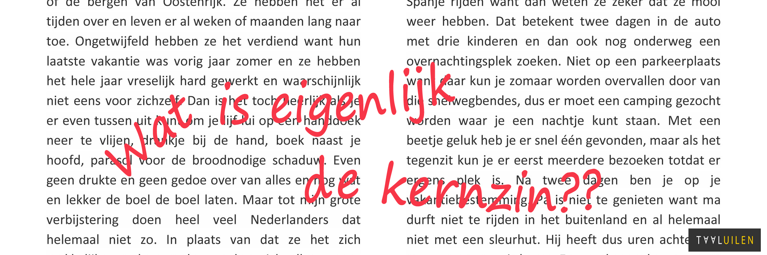 Kernzin en alinea - Taaluilen - Hoe Vind Je De Kernzin