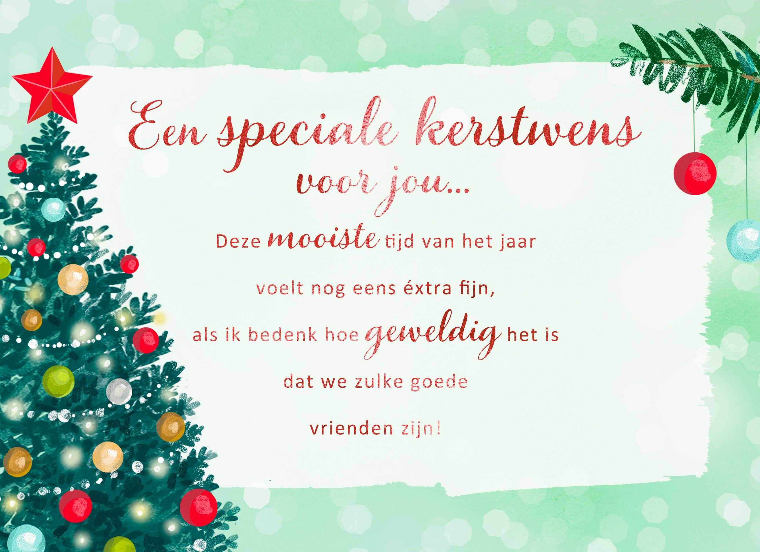 Kerstkaart speciale momenten Een speciale kerstwens voor jou - Wat Zet Je Op Een Kerstkaartje