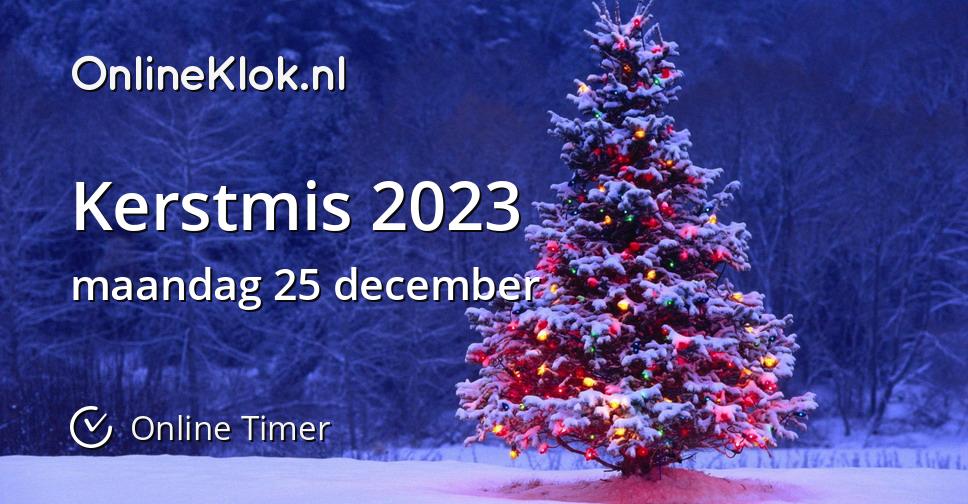 Kerstmis 2023 - Online Timer - OnlineKlok.nl - Welke Dag Kerst 2023