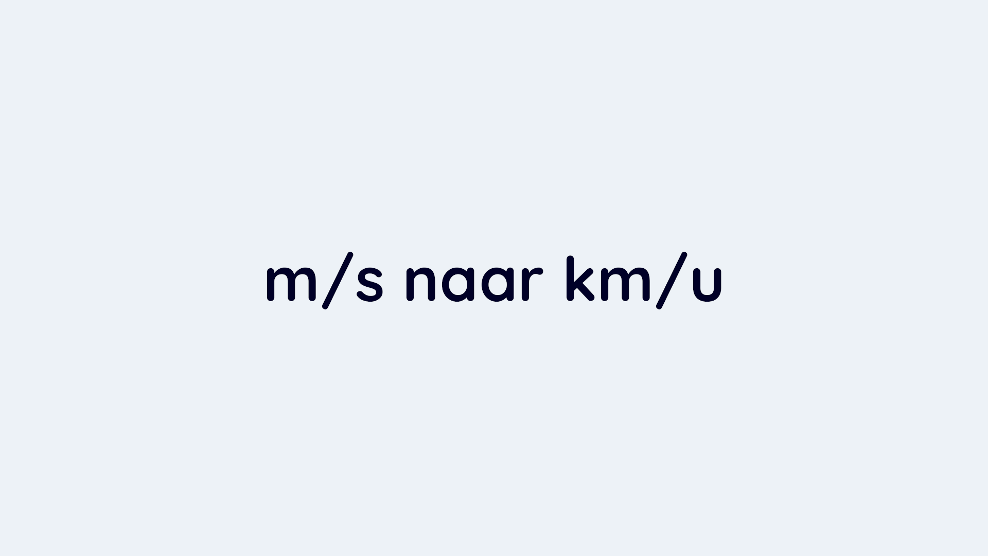 Kilometer per uur (km/u) naar meter per seconde (m/s) omrekenen - Hoe Bereken Je Meter Per Seconde Naar Km Per Uur