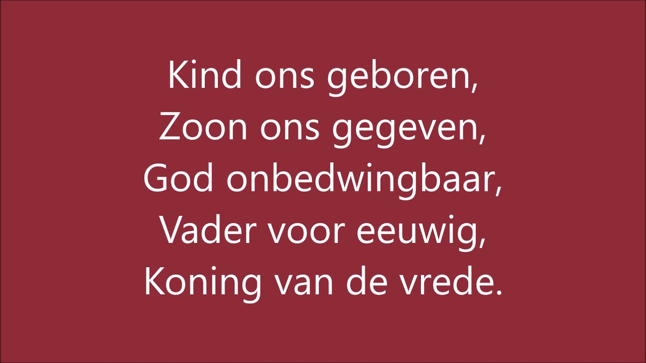 Kind ons geboren oefenbestand - YouTube - Een Kind Is Ons Geboren Een Zoon Is Ons Gegeven