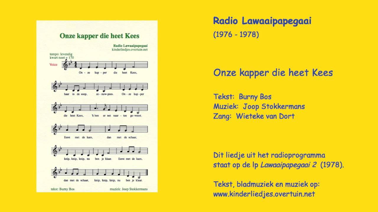 Kinderliedje 'Onze kapper die heet Kees' - liedje, kapper, haar knippen - Hoe Heet De Kapper Van Johan Derksen