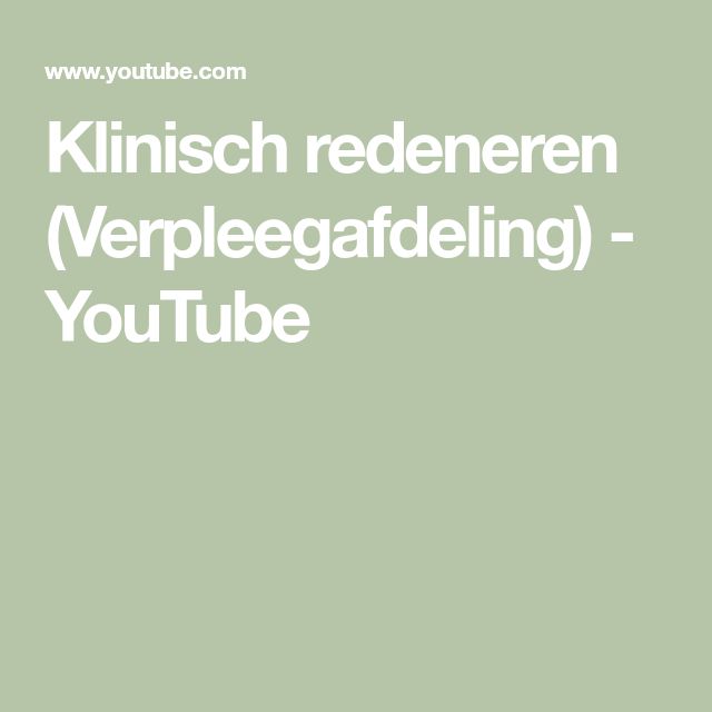 Klinisch Redeneren In 6 Stappen