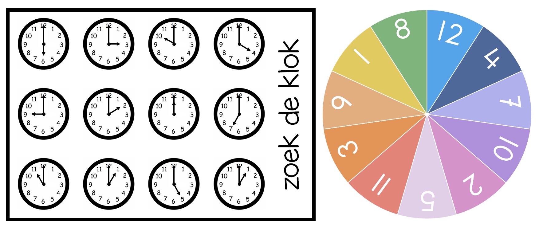 Klok kijken - Klok Leren Kijken Groep 5