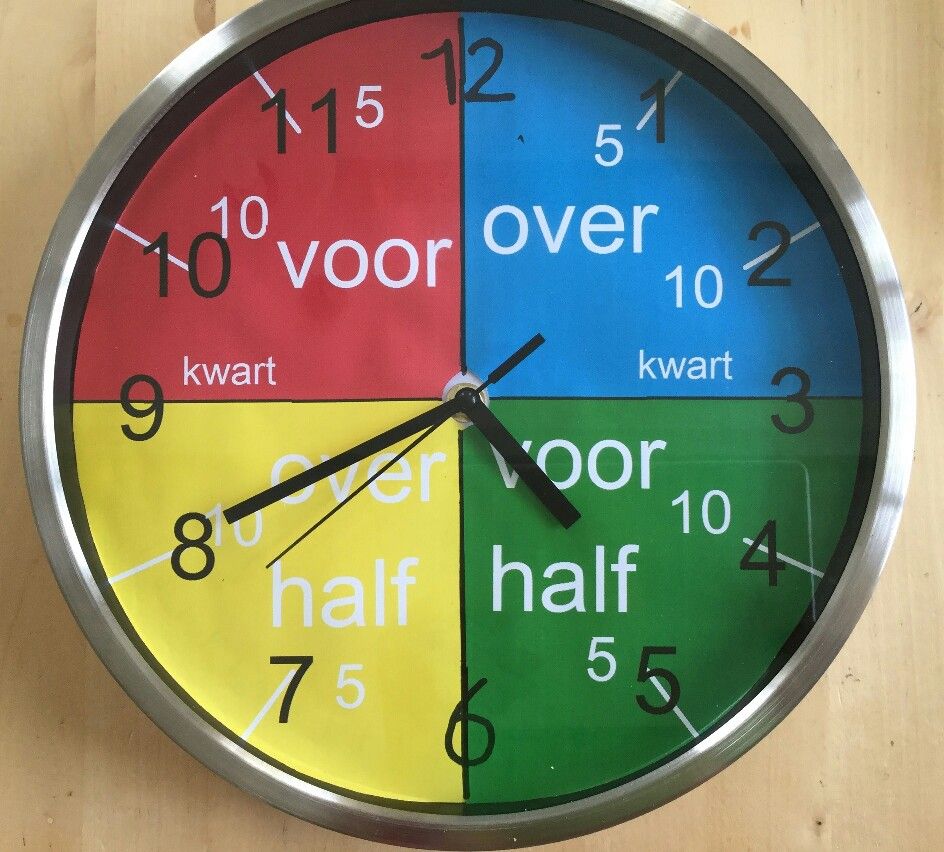 Klok voor "beeldkijkers" Is vast zelf goed te doen/maken/diy op een - Oefenen Digitale Klok Groep 5