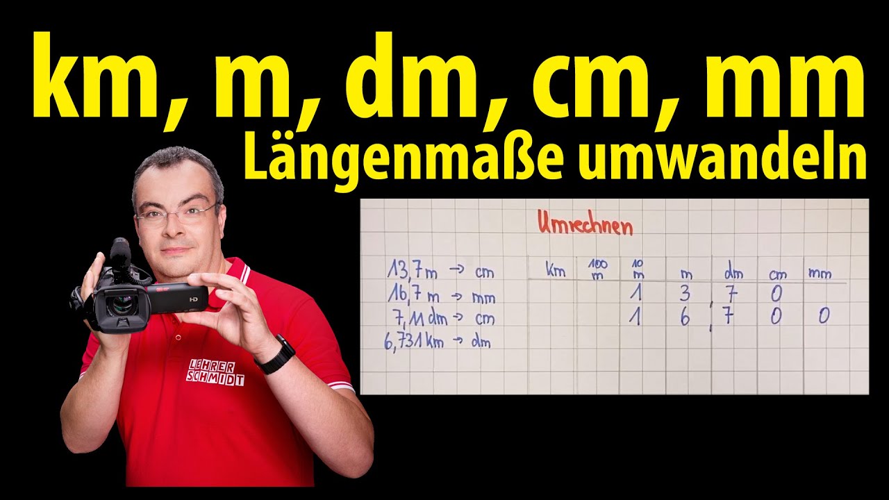 km, m, dm, cm ,mm - Maßeinheiten umwandeln - Längenmaße | Lehrerschmidt - Hoeveel Cm Is 1 Dm