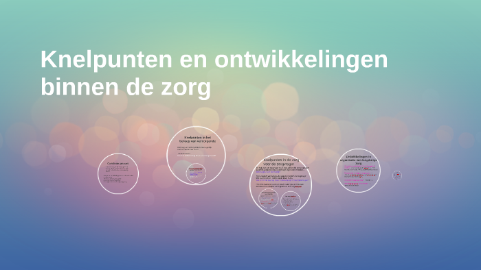 Knelpunten en ontwikkelingen binnen de zorg by Suzanne van Heugten on Prezi - Knelpunten In De Zorg Verpleeghuis
