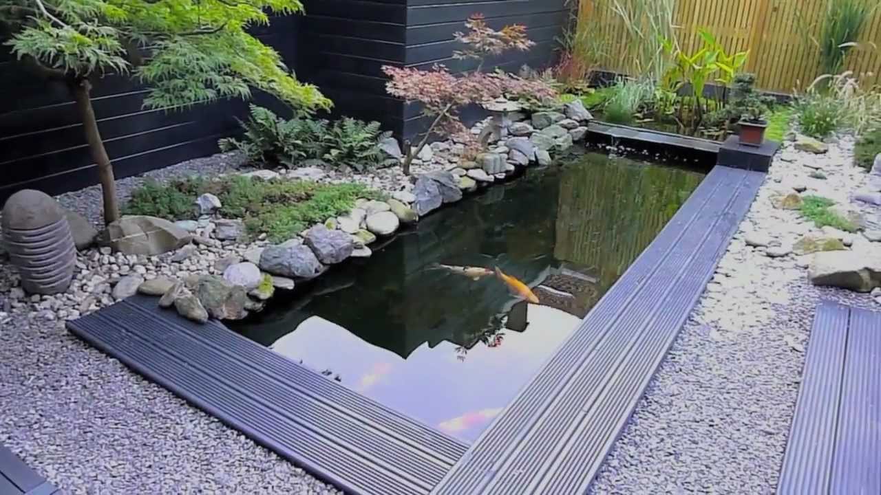 Koi vijver in japanse tuin - YouTube - Japanse Mispel Kweken Uit Pit