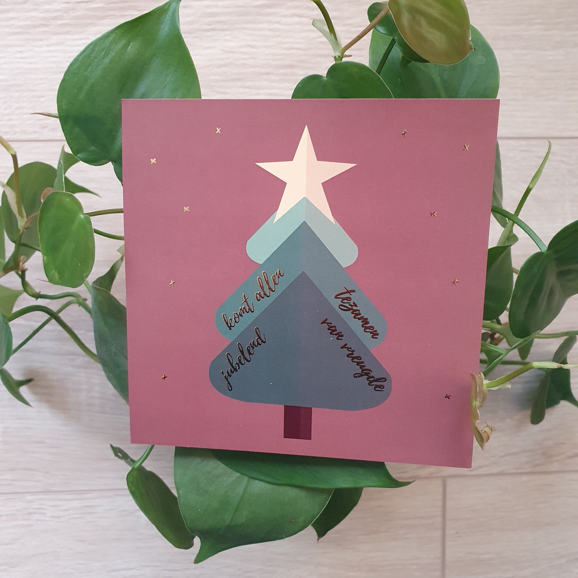 Komt Allen Tezamen Jubelend Van Vreugde // Christmas // 13x13cm - Komt Allen Tezamen Jubelend Van Vreugde