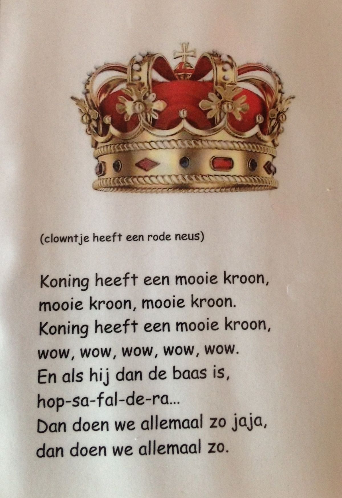 Koning heeft een mooie kroon | Koning, Ridders, Oranje feestje - Een Brief Aan De Koning