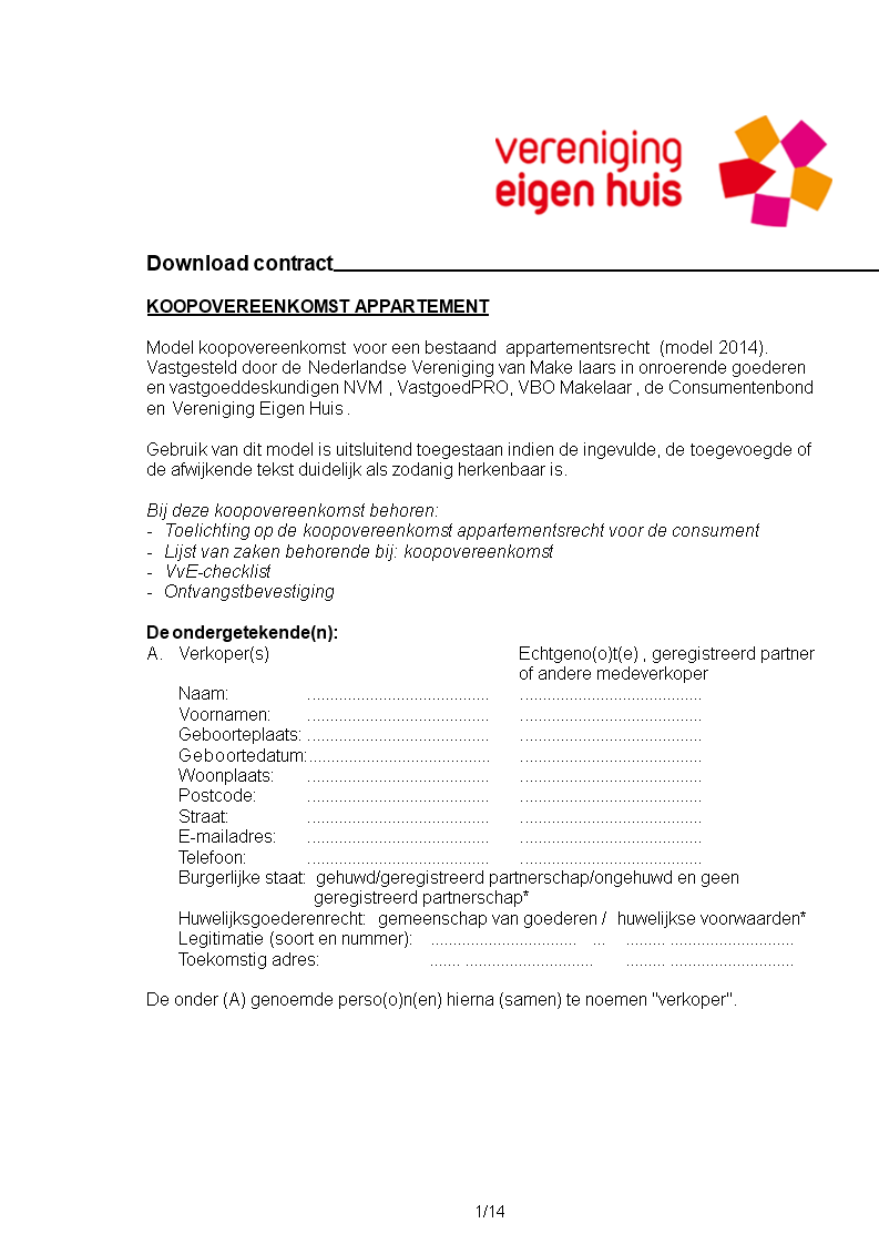 Voorbeeld Voorbehoud Verkoop Eigen Woning