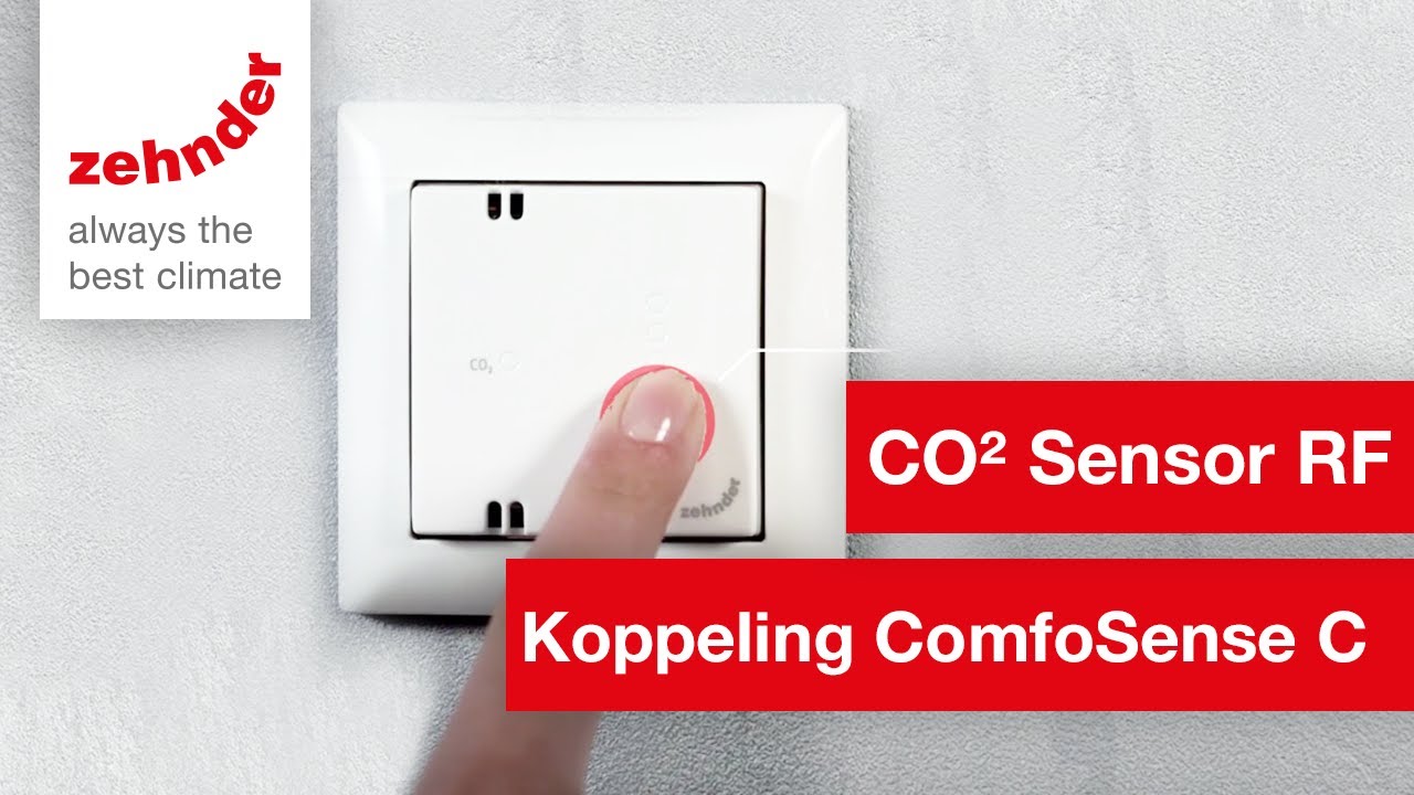 Koppeling CO2 sensor RF met de ComfoSense C! | Zehnder Group Nederland - Zehnder Co2 Sensor Rood Lampje