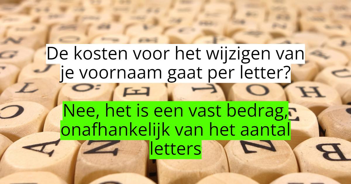 Kosten voornaam veranderen: vergelijk aanbieders (2025) - advocaat - Hoe Duur Is Het Om Je Voornaam Te Veranderen