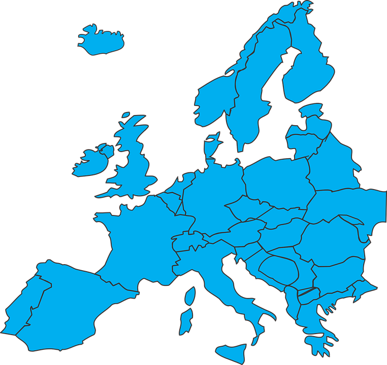 Europa Kaart Landen En Hoofdsteden