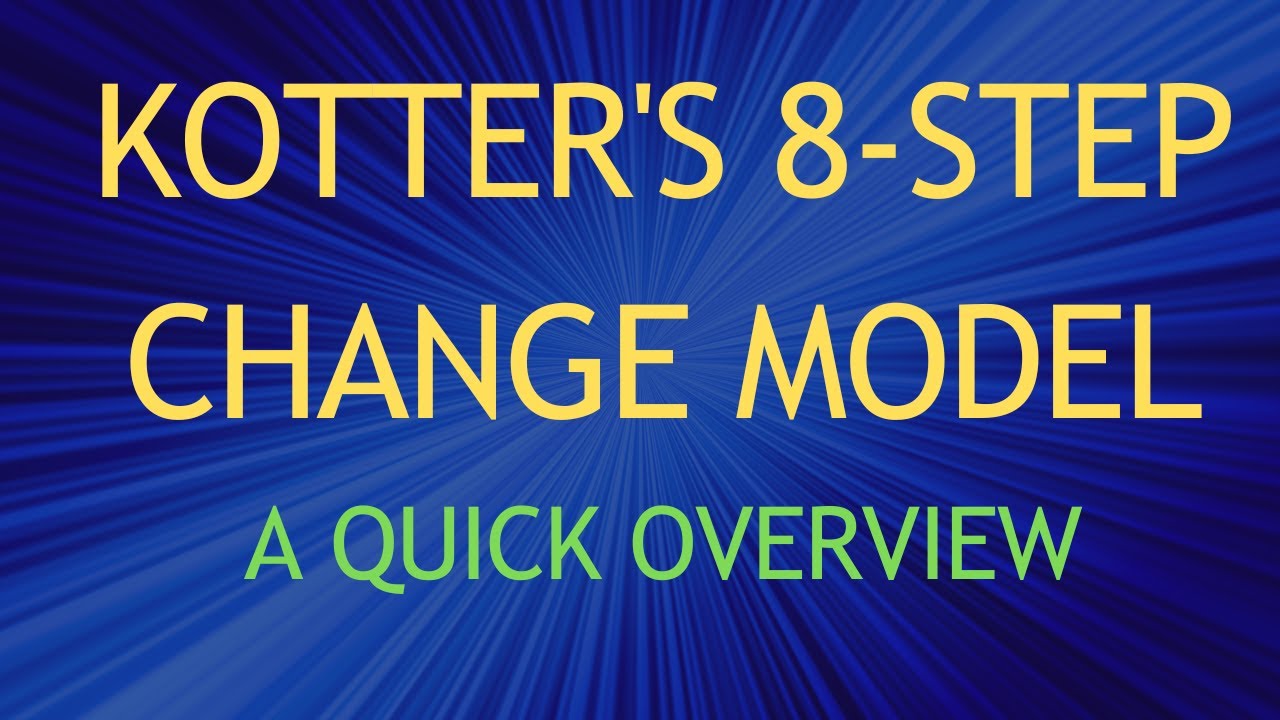 Kotter's 8-Step Change Model: A Quick Overview - YouTube - Kotter 8 Step Change Model