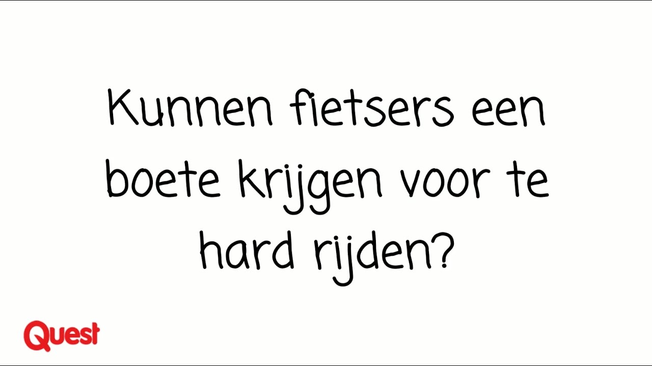 Kunnen fietsers een boete krijgen voor te hard rijden? - YouTube - Boete Rijden Op Fietspad Met Auto 2024