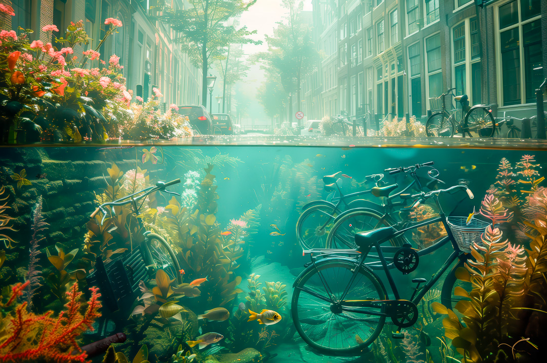 Kunst: Amsterdam I - Sillegallery - Grafische Kunstenaar Met Wiskundige Invloeden