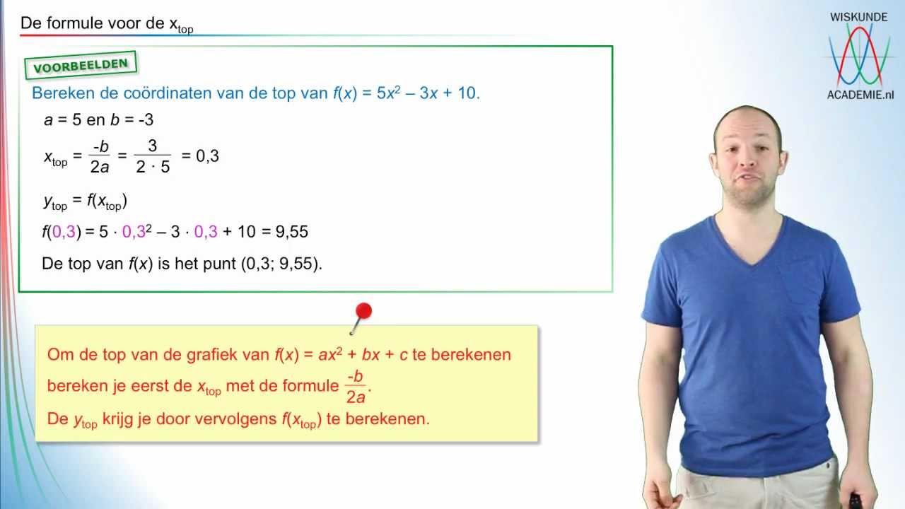 Kwadraatafsplitsen - de formule voor de x-top - WiskundeAcademie - YouTube - Het Hoogste Punt Van Een Griekse Stad