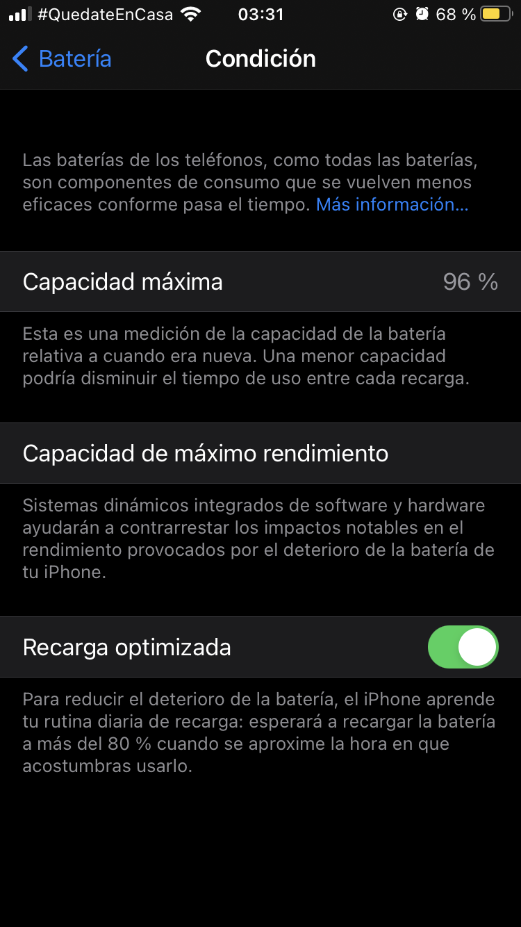 La capacidad m%C3%A1xima es de 96% y el t… - Apple Community - Koude Oorlog Mabel En Máxima