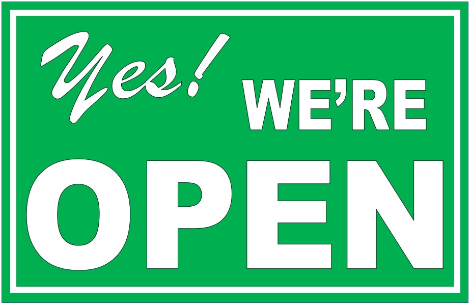 Laminated Yes were OPEN signage A4 Size | Lazada PH - Open Dag Klm Flight Academy