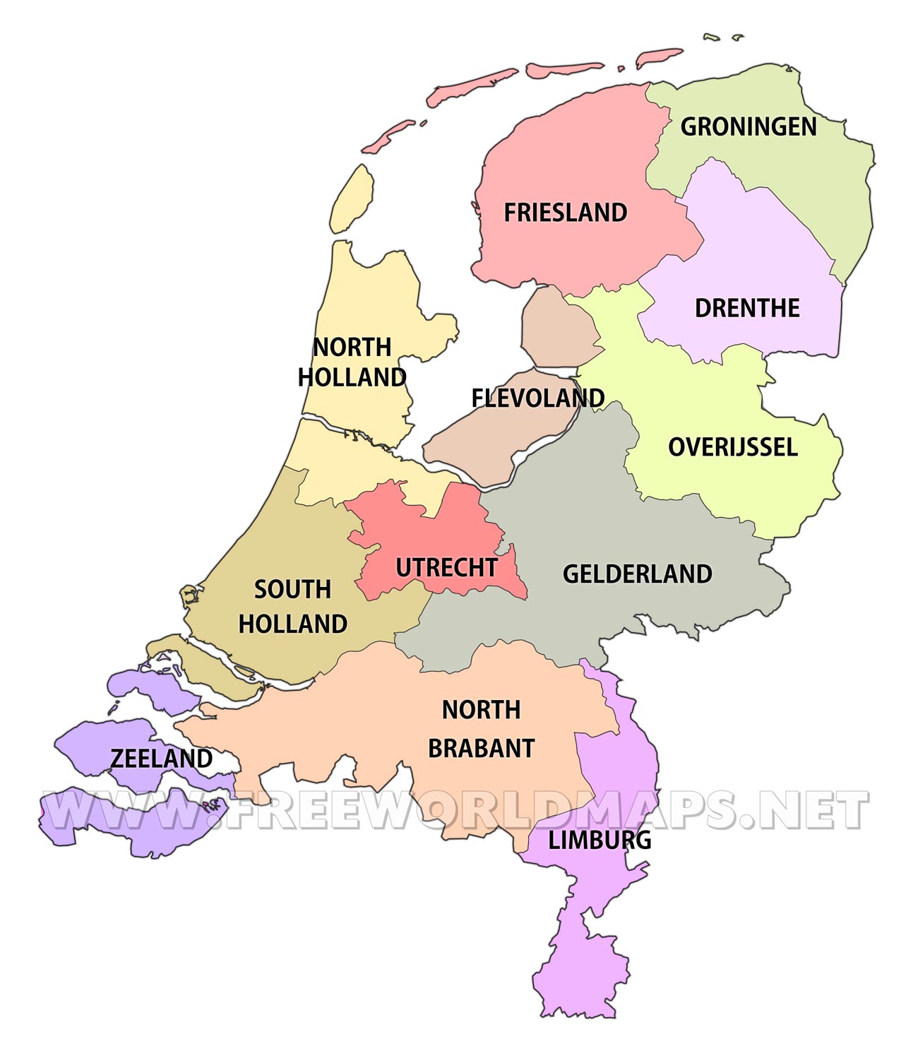 Large Political And Administrative Map Of Germany And - vrogue.co - Kaart Nederland Met Provincies En Hoofdsteden