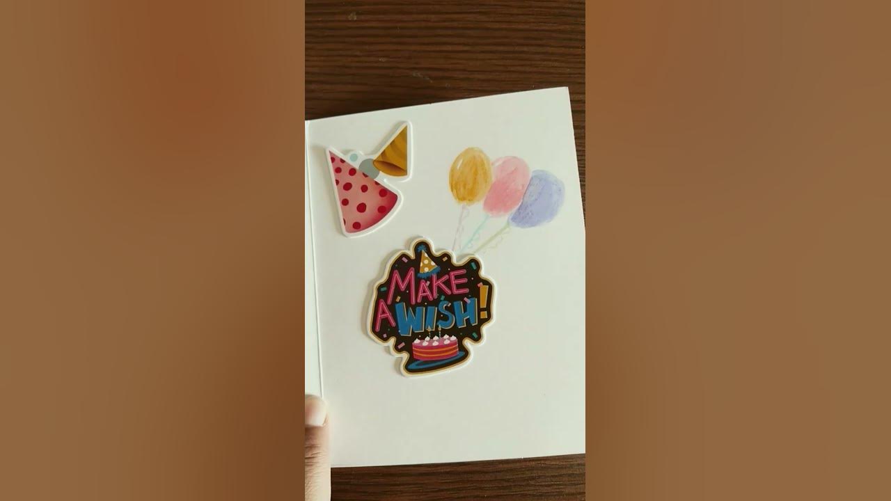 Last minute b'day card #youyubeshort #shortsvideo #cardcraft #diy # - Last Minute B En B