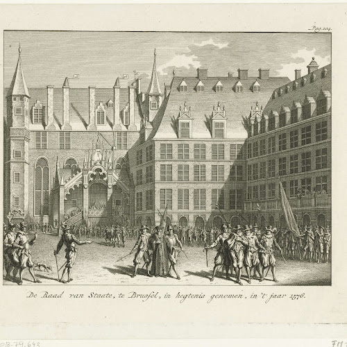 Leden van de Raad van State gevangengenomen, 1576, anonymous, after - Leden Van De Raad Van State