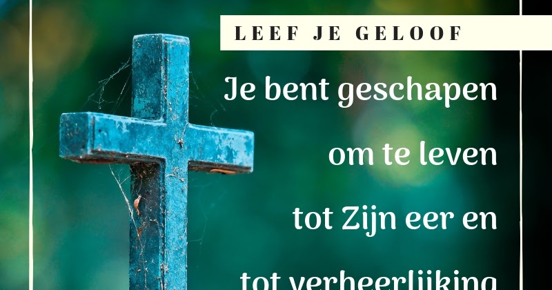 Leef je geloof: Laat mij leven tot Uw eer - Gemaakt Tot Gods Eer