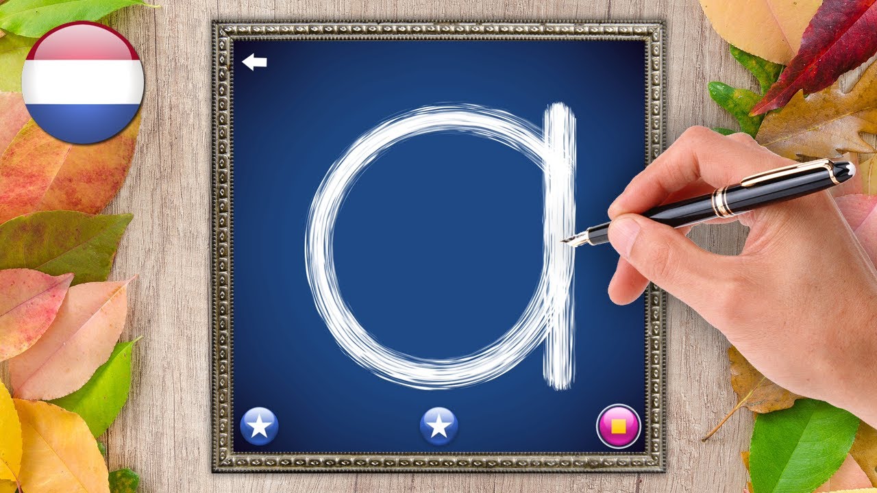 Leer kleine letters A-Z schrijven - Nederlands Alfabet (Dutch Alphabet - Letters Leren Schrijven Groep 3