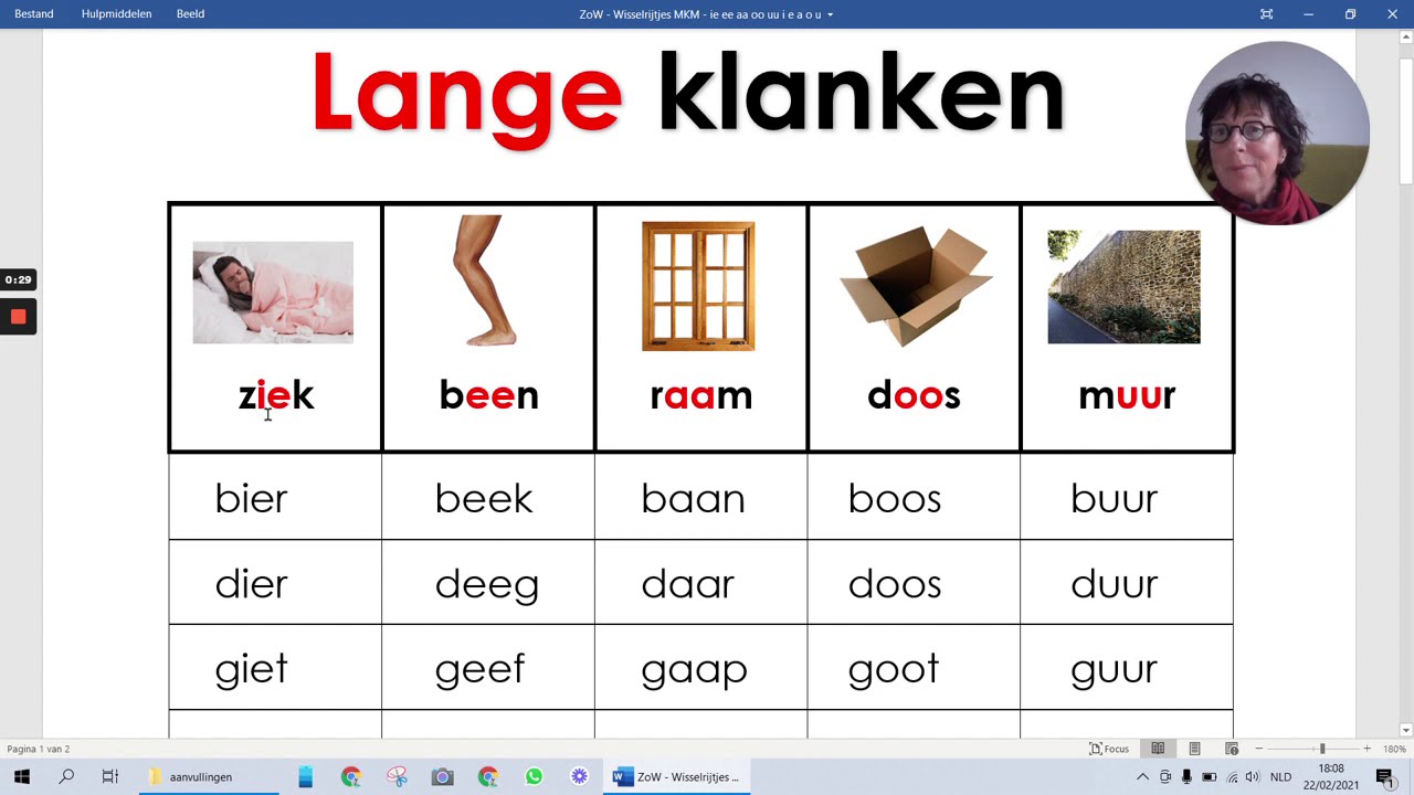 Lees woorden met lange klanken - YouTube - Een Woord Met Een C