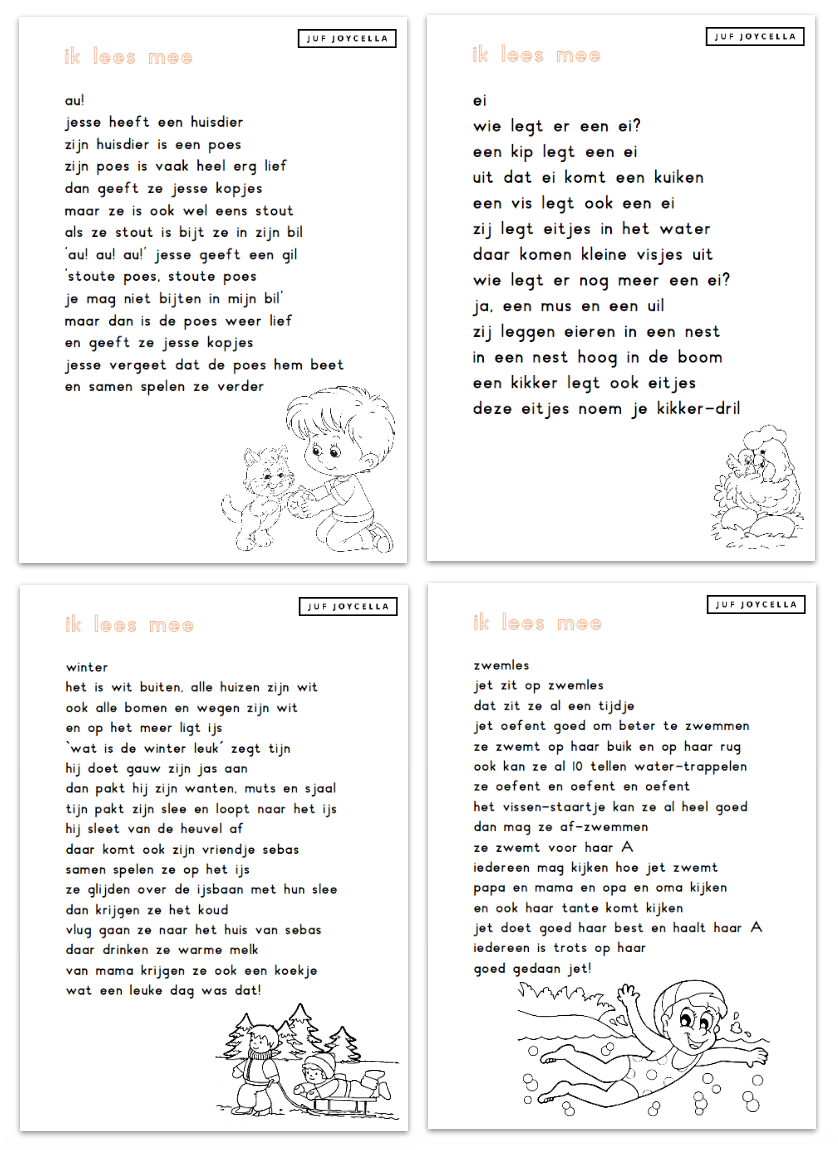 Leesbladen kern 6 | Leren lezen, 2de leerjaar lezen, Lezen - Lezen Voor De Lijst 12-15