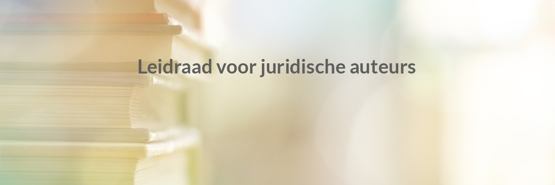 Leidraad Voor Juridische Auteurs Pdf