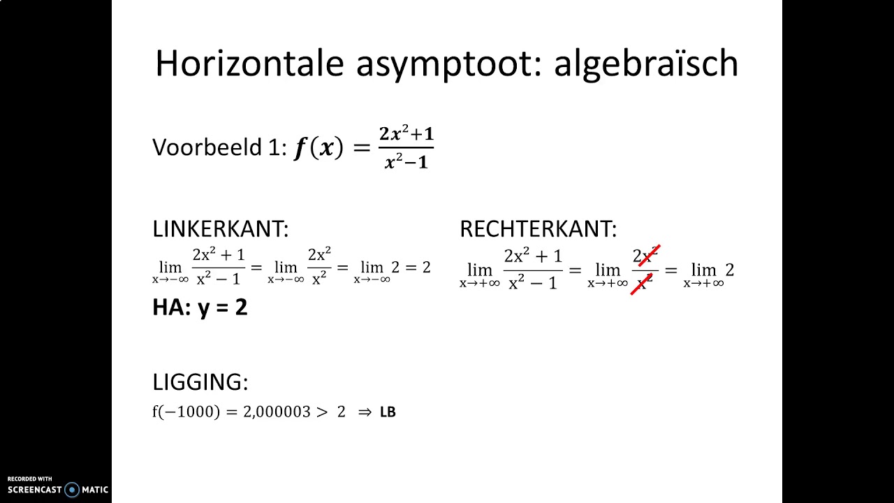 Les7_RF_horizontale asymptoot - YouTube - Hoe Bereken Je De Horizontale Asymptoot