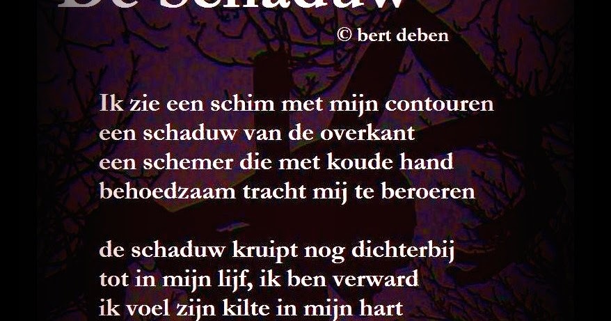 leven in poëzie: De Schaduw - Een Lied In De Schaduw