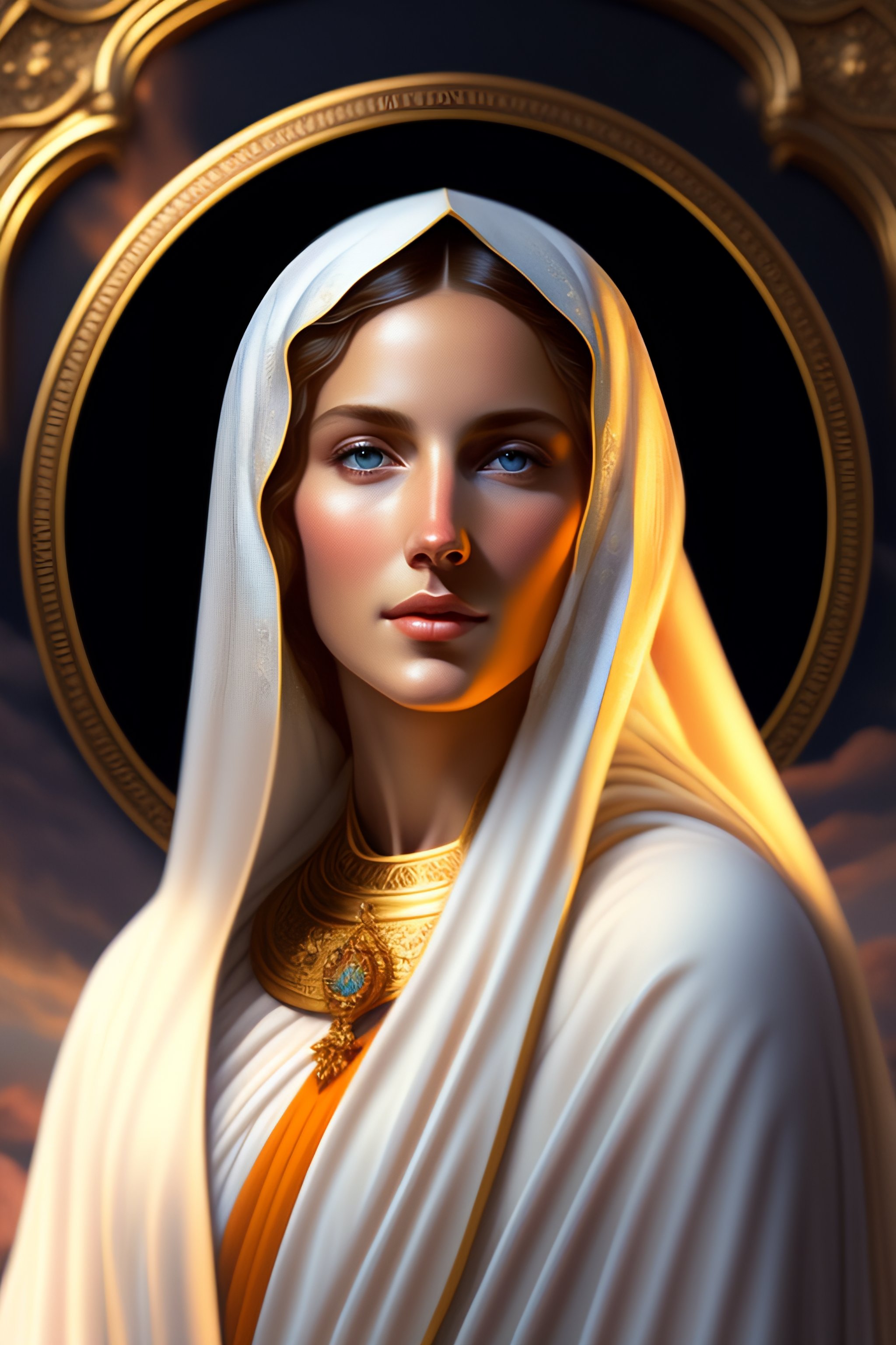 Lexica - Virgin mary mother of jesus full body with beautiful robe and - Mary Kate Ashley Olsen Fuller House
