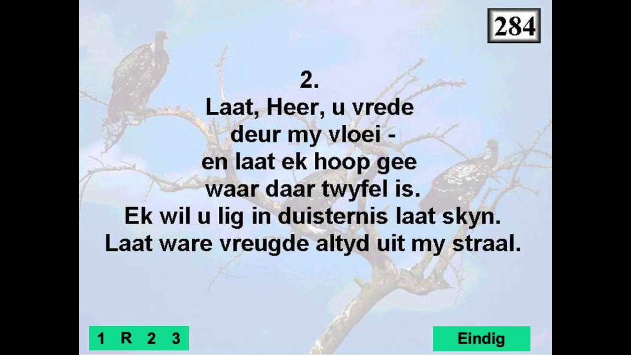 Leven In Een Land Van Vrede Tekst