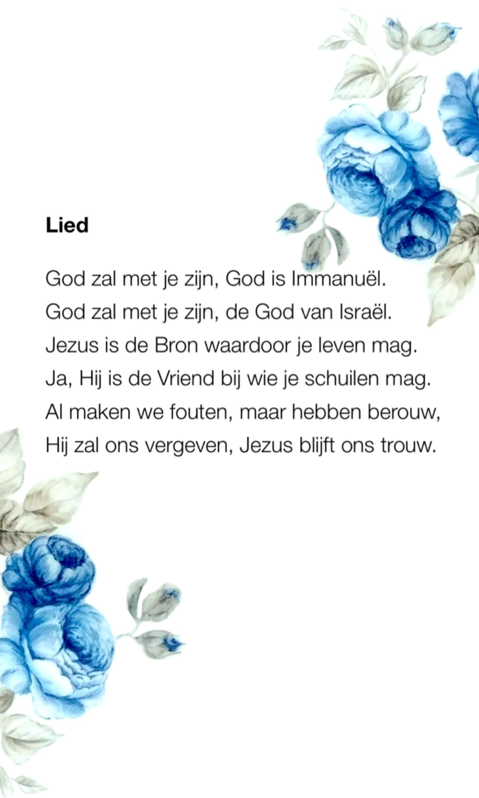 Bladmuziek God Zal Met Ons Zijn